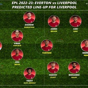 liverpool vs everton epl 2022-23 line up starting 11 footbalytics